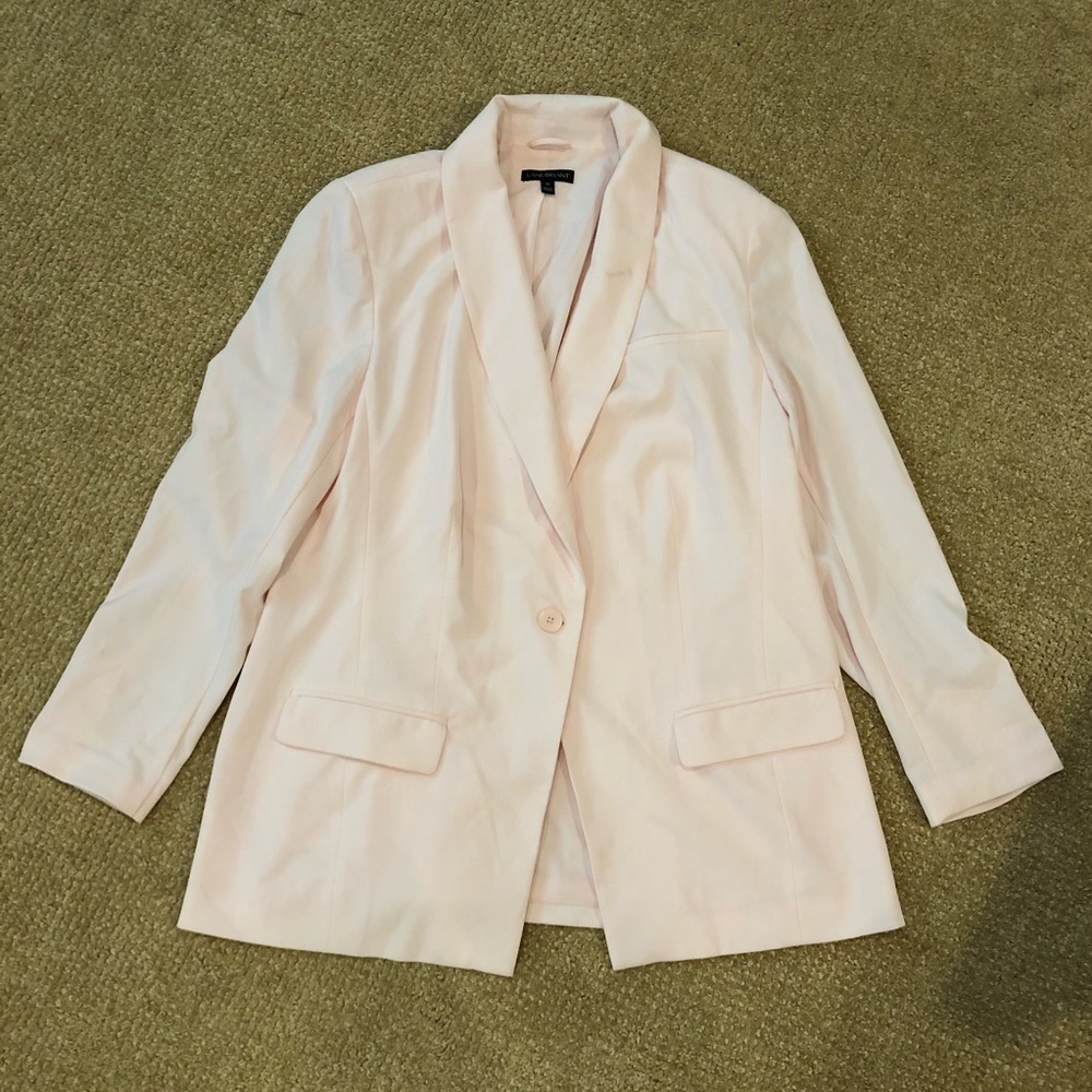 Light Pink Lane Bryant Long Blazer